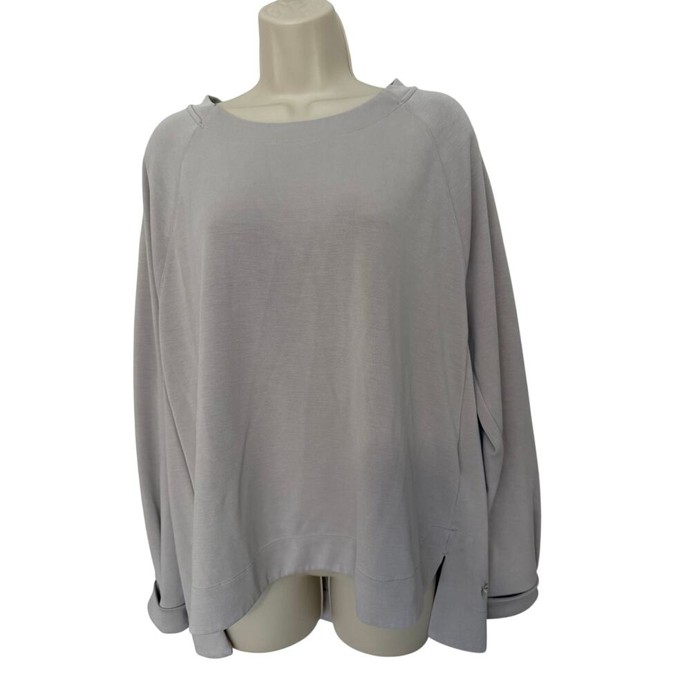Athleta Sweatshirt Gray Super Soft Active Leisure Women's XL Excellent Condition
